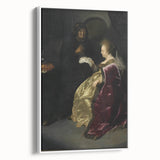 Baroque Art Print - Golden Elegance and Mystery in a Dim Setting