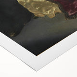 Baroque Art Print - Golden Elegance and Mystery in a Dim Setting
