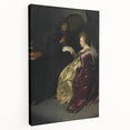 Baroque Art Print - Golden Elegance and Mystery in a Dim Setting