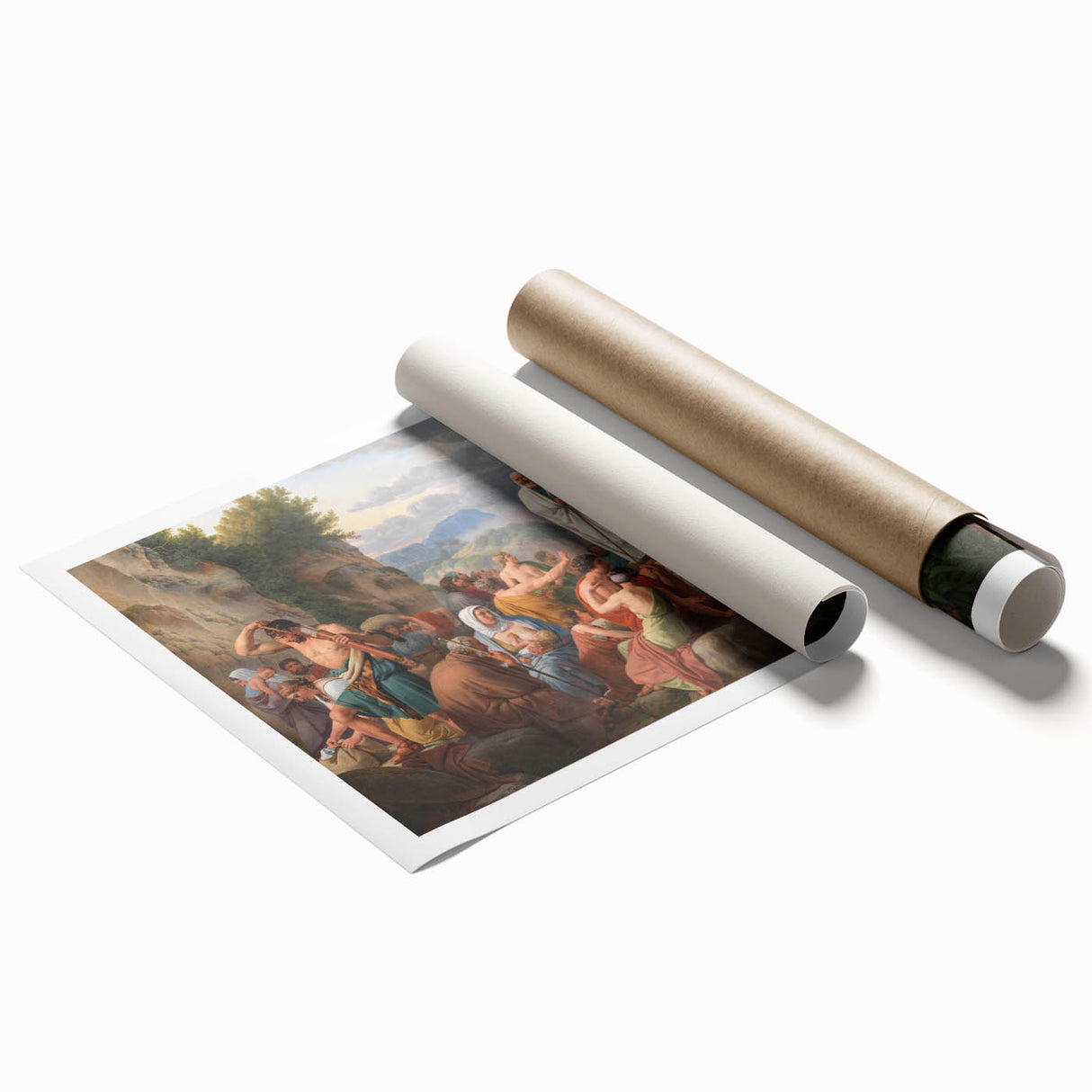 Neoclassical Art Print: Moses and the Red Sea by Eckersberg - Epic Scene