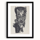 Bold Expressionist Portrait - Dr. Ludwig Binswanger Canvas Print
