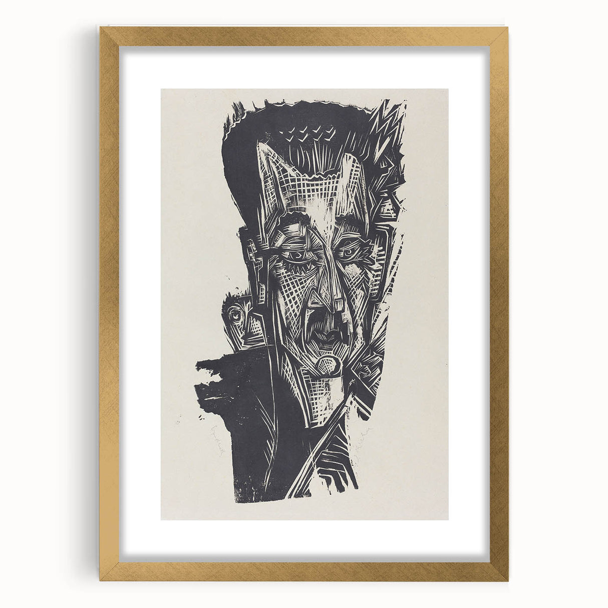 Bold Expressionist Portrait - Dr. Ludwig Binswanger Canvas Print