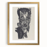 Bold Expressionist Portrait - Dr. Ludwig Binswanger Canvas Print