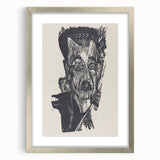 Bold Expressionist Portrait - Dr. Ludwig Binswanger Canvas Print