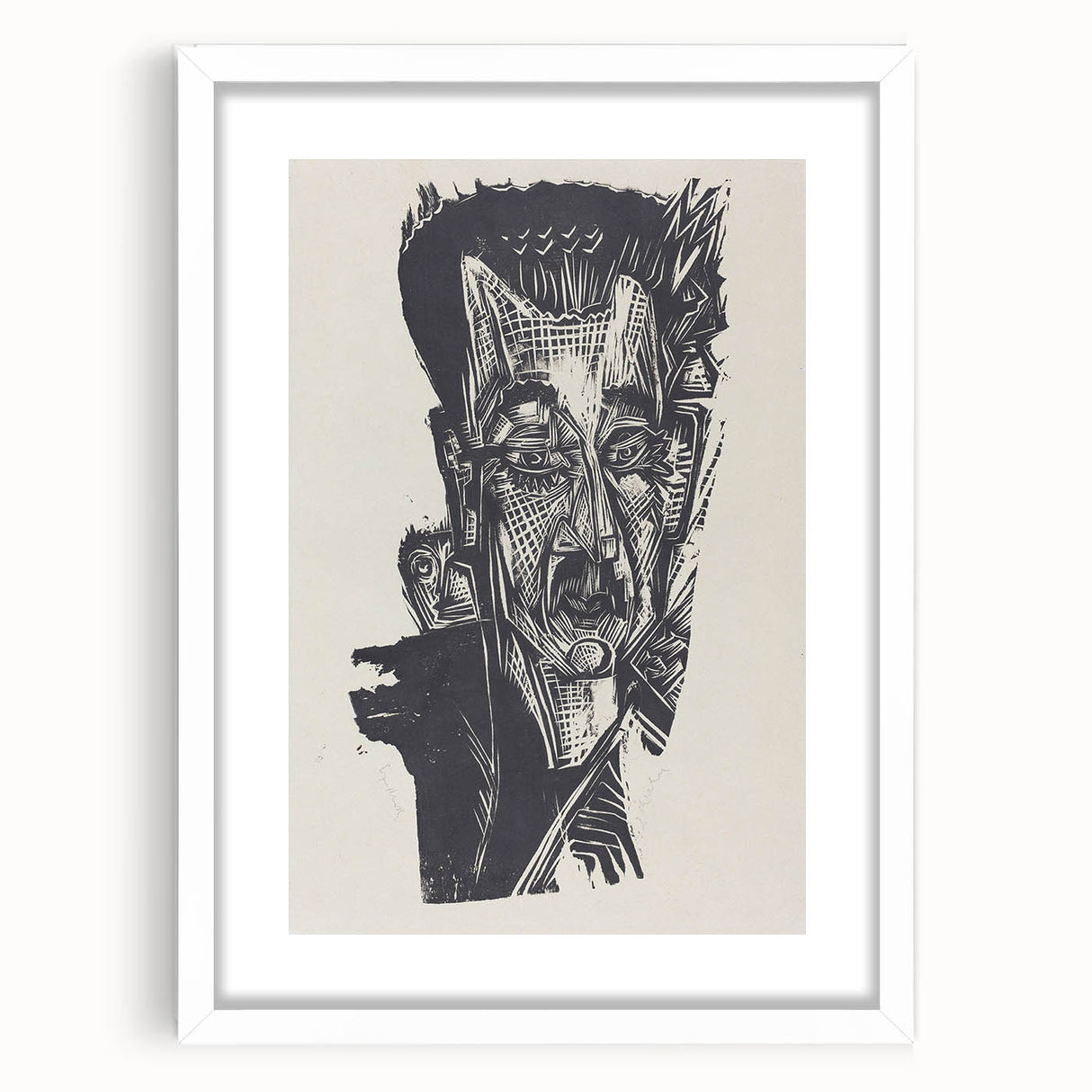 Bold Expressionist Portrait - Dr. Ludwig Binswanger Canvas Print