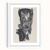 Bold Expressionist Portrait - Dr. Ludwig Binswanger Canvas Print