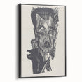 Bold Expressionist Portrait - Dr. Ludwig Binswanger Canvas Print