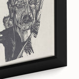 Bold Expressionist Portrait - Dr. Ludwig Binswanger Canvas Print