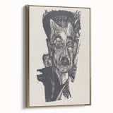 Bold Expressionist Portrait - Dr. Ludwig Binswanger Canvas Print