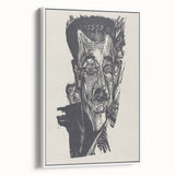 Bold Expressionist Portrait - Dr. Ludwig Binswanger Canvas Print