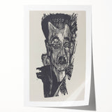 Bold Expressionist Portrait - Dr. Ludwig Binswanger Canvas Print