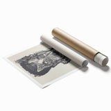 Bold Expressionist Portrait - Dr. Ludwig Binswanger Canvas Print