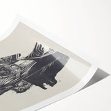 Bold Expressionist Portrait - Dr. Ludwig Binswanger Canvas Print