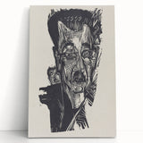 Bold Expressionist Portrait - Dr. Ludwig Binswanger Canvas Print