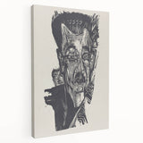 Bold Expressionist Portrait - Dr. Ludwig Binswanger Canvas Print