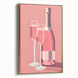 Framed canvas wall art featuring a vintage poster of a black and gold landscape, ideal for bedroom decor.