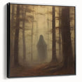 Spooky Wall Art - Haunting Forest Ghost Painting for Halloween Decor