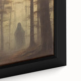 Spooky Wall Art - Haunting Forest Ghost Painting for Halloween Decor