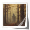 Spooky Wall Art - Haunting Forest Ghost Painting for Halloween Decor