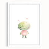 Playroom Wall Art - Adorable Alien Kids Room Art Prints