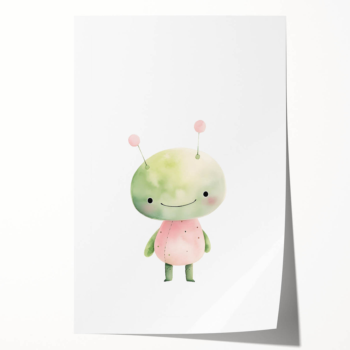 Playroom Wall Art - Adorable Alien Kids Room Art Prints