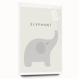 Elephant Nursery Wall Art - Stretched Canvas Baby Room Decor