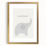 Elephant Nursery Wall Art - Stretched Canvas Baby Room Decor