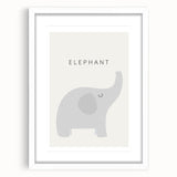 Elephant Nursery Wall Art - Stretched Canvas Baby Room Decor