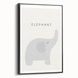 Elephant Nursery Wall Art - Stretched Canvas Baby Room Decor