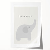 Elephant Nursery Wall Art - Stretched Canvas Baby Room Decor