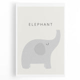 Elephant Nursery Wall Art - Stretched Canvas Baby Room Decor