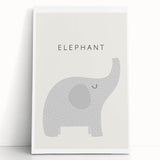 Elephant Nursery Wall Art - Stretched Canvas Baby Room Decor