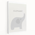Elephant Nursery Wall Art - Stretched Canvas Baby Room Decor