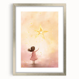Nursery Wall Art – Magical Starry Night Print for Kids