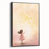 Nursery Wall Art – Magical Starry Night Print for Kids