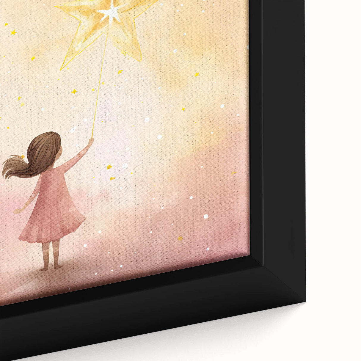 Nursery Wall Art – Magical Starry Night Print for Kids