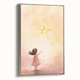 Nursery Wall Art – Magical Starry Night Print for Kids