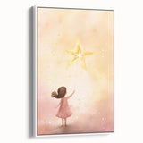 Nursery Wall Art – Magical Starry Night Print for Kids