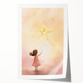 Nursery Wall Art – Magical Starry Night Print for Kids