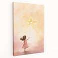 Nursery Wall Art – Magical Starry Night Print for Kids