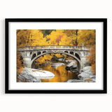 Landscape bridge frame in matte black, showcasing a modern design with a sleek front view. Ideal for displaying artwork or photographs, adding an elegant touch to any decor.