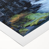 Stunning rolled canvas artwork showcasing a vibrant landscape of canyons in rich earthy tones, ideal for enhancing home decor with a natural aesthetic.