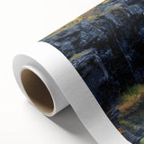 Stunning rolled canvas art depicting a vibrant landscape of canyons, showcasing rich earth tones and dramatic rock formations, perfect for home decor.