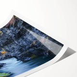 Stunning landscape rolled print showcasing vibrant canyons with rich colors and detailed textures, ideal for home decor or office spaces, packaged securely for delivery.