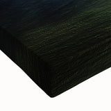 Close-up of a stretched canvas showcasing a vibrant countryside landscape design, featuring rich greens and blues, ideal for home decor or art enthusiasts.