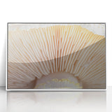 Art deco style floral design in soft pastel colors on a white acrylic framed poster, suitable for nursery wall art.