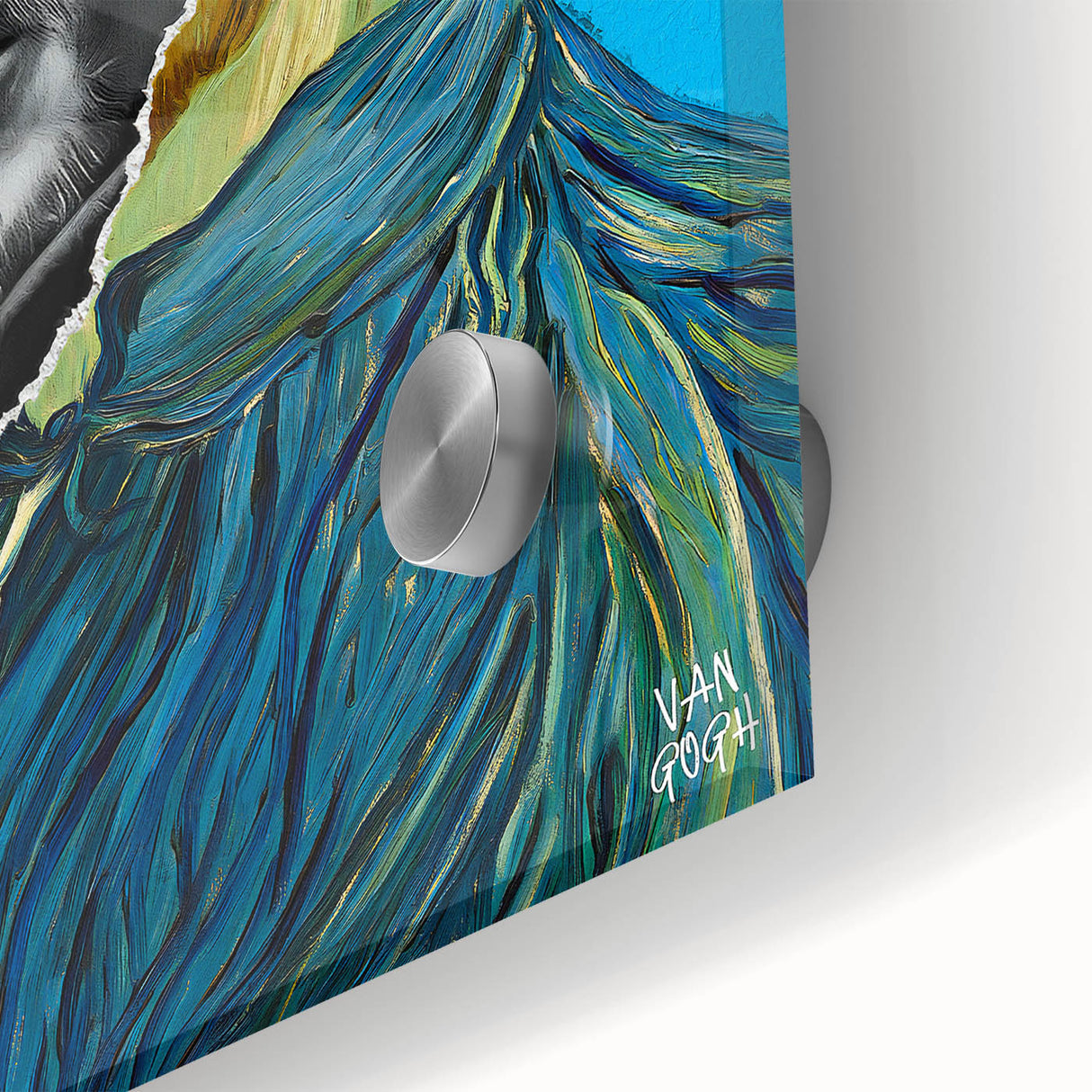 Modern Pop Art Van Gogh Inspired Wall Art - Contemporary Canvas Print
