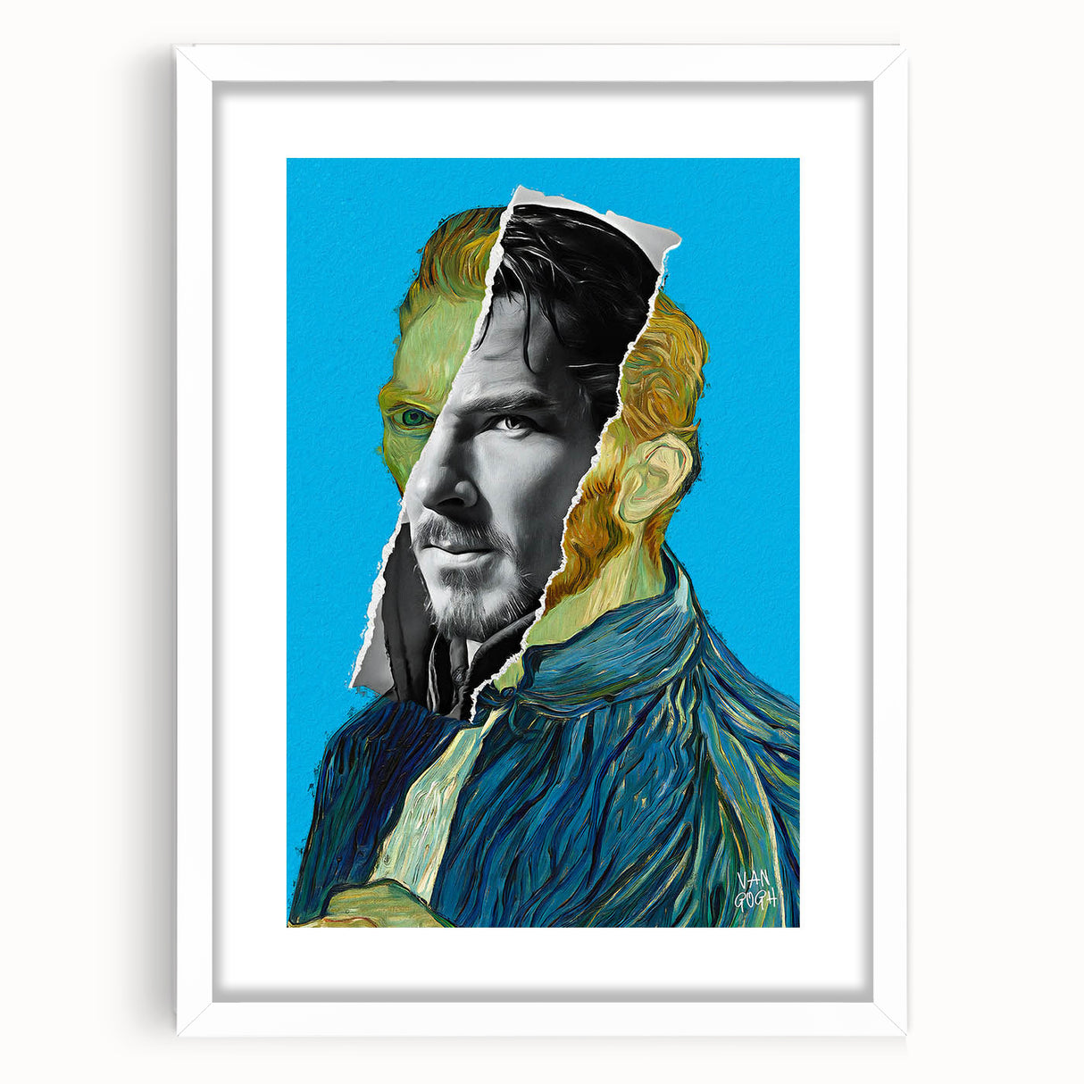 Modern Pop Art Van Gogh Inspired Wall Art - Contemporary Canvas Print