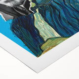 Modern Pop Art Van Gogh Inspired Wall Art - Contemporary Canvas Print