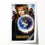 Retro Labyrinth Poster Art - Vintage Fantasy Adventure Movie Prints